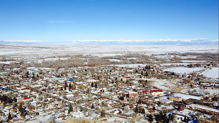 Town of Del Norte from Lookout Mountain.