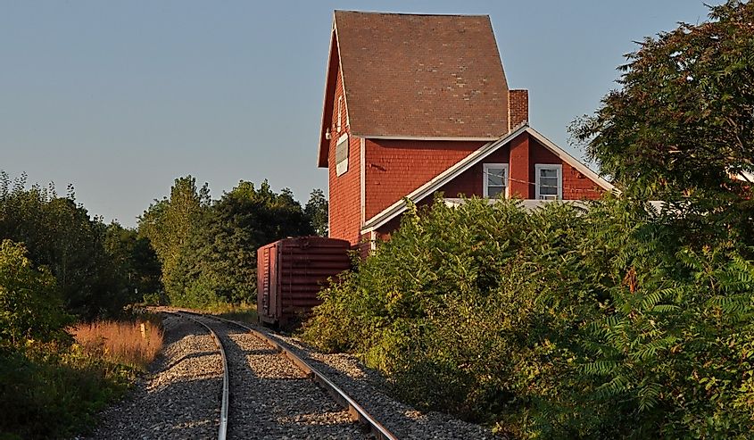 Railroad in Westminster, Vermont.