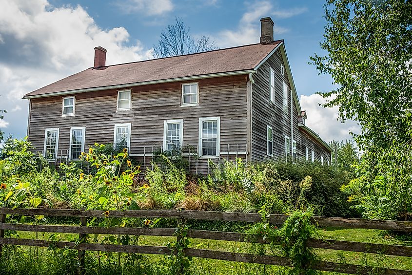 Historical homes in Amana, Iowa.