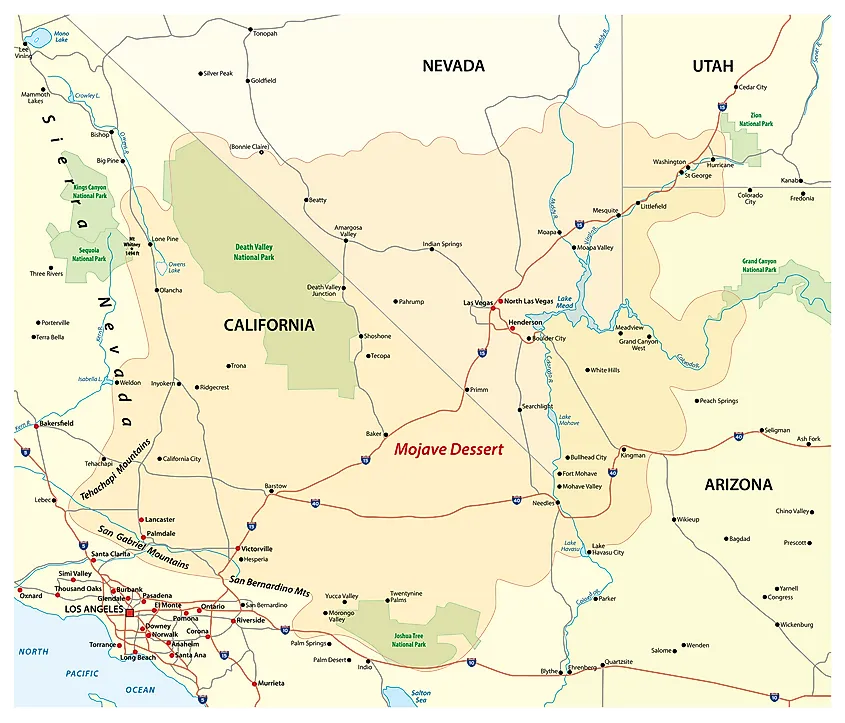 Map of Joshua Tree National Park