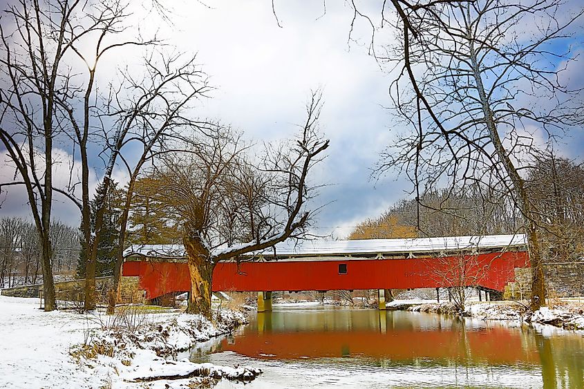 Bogert Covered Bridge in Allentown, Pennsylvania