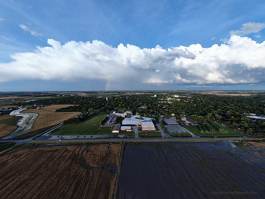 Aerial view of Lindsborg, via https://www.lindsborgcity.org/news/post/16791/