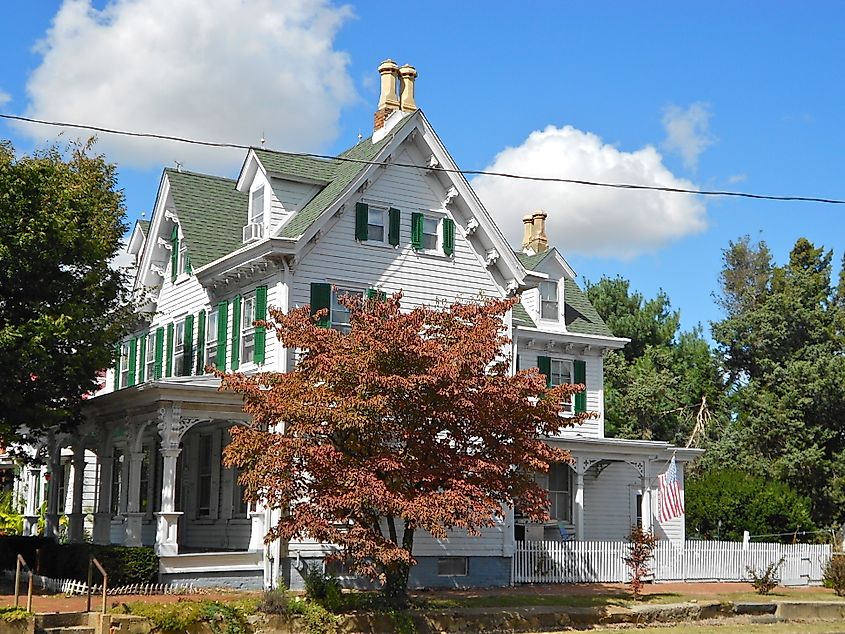 A building in the Odessa Historic District.