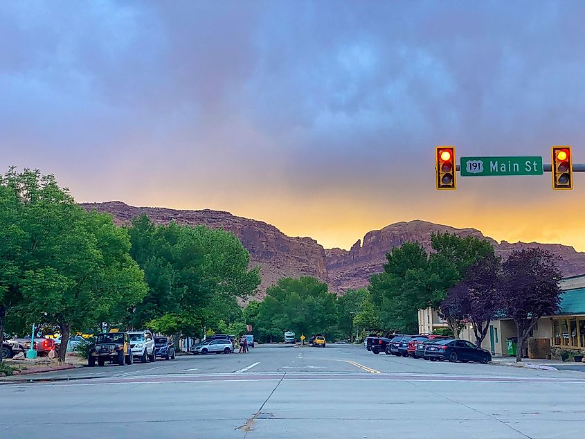 Downtown Moab, Utah.