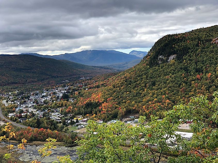 Aerial view of Berlin, New Hampshire.