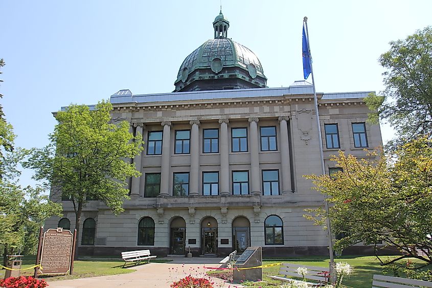 Oneida County Courthouse in Rhinelander, Wisconsin.