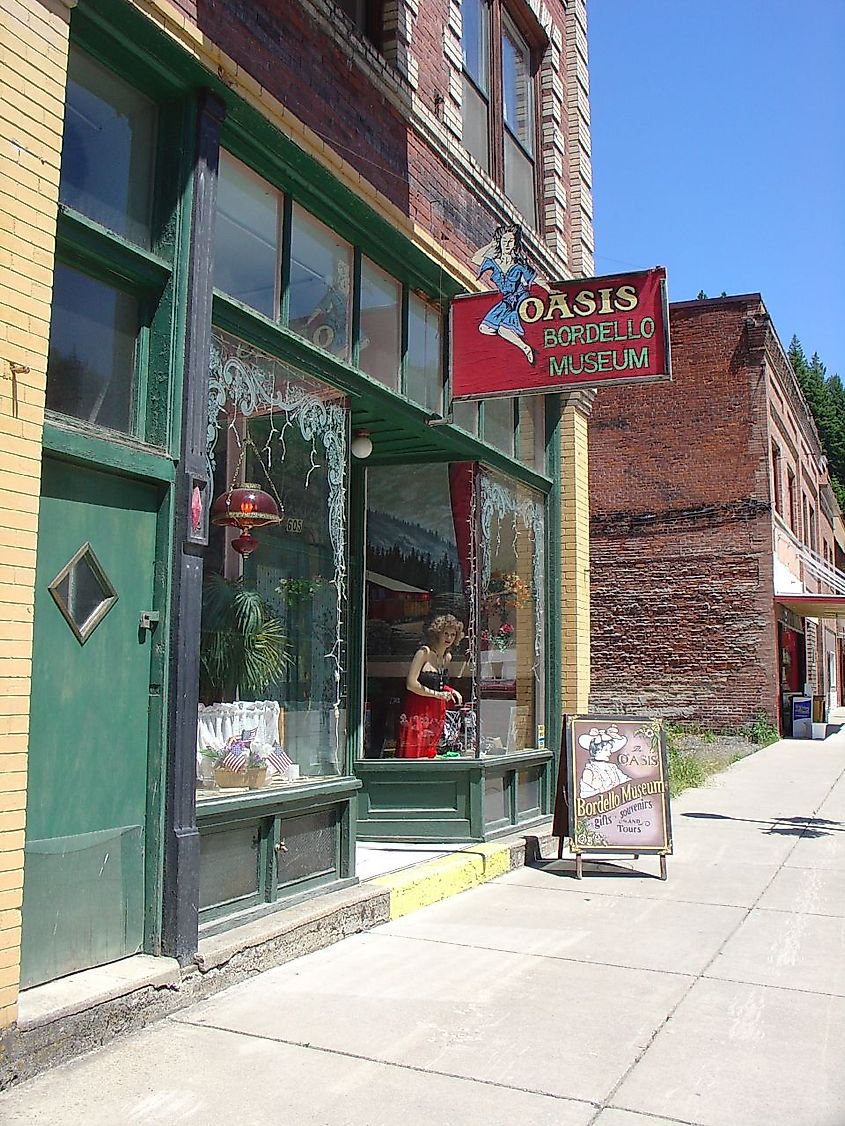 The "Bordello Museum" in Wallace, Idaho.