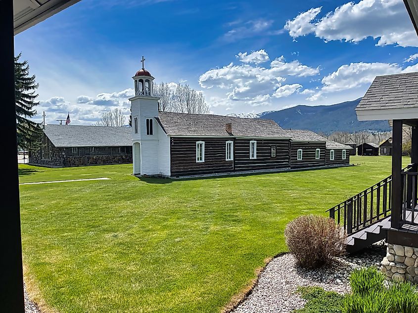Saint Mary's Mission in Stevensville, Montana.