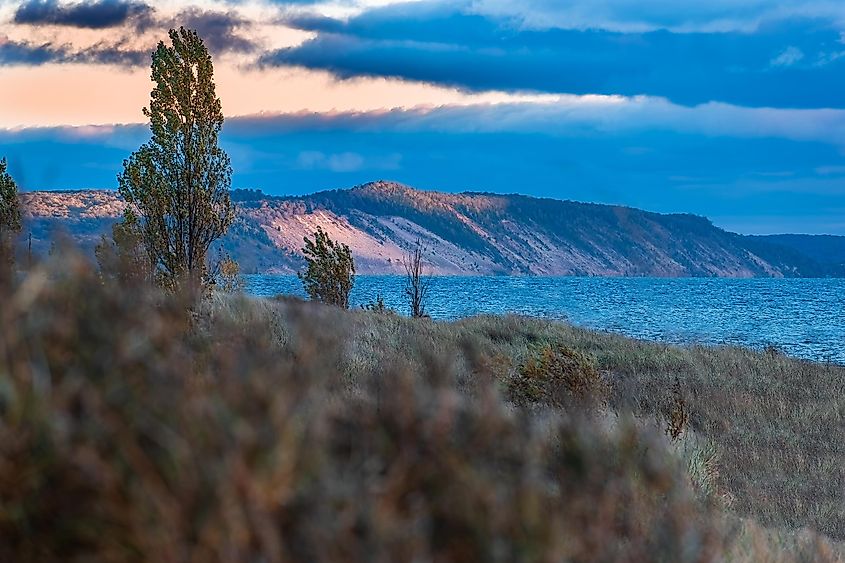 Arcadia Dunes between Arcadia and Frankfort Michigan, bluffs