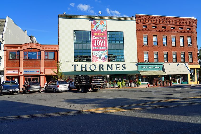 The Thornes Marketplace in Northampton, Massachusetts. Editorial credit: EQRoy / Shutterstock.com.