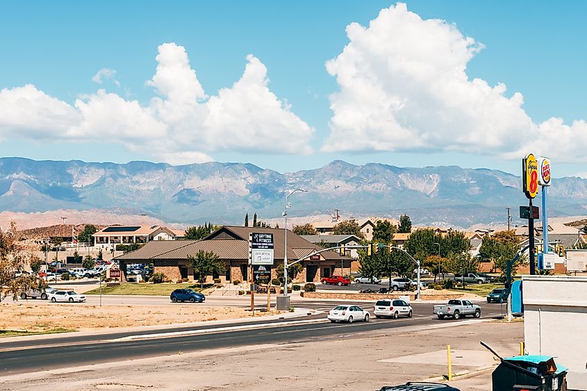 The spectacular town of Hurricane, Utah