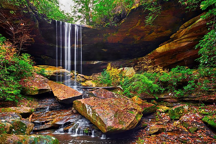 Vanhook Falls in Daniel Boone National Forest.