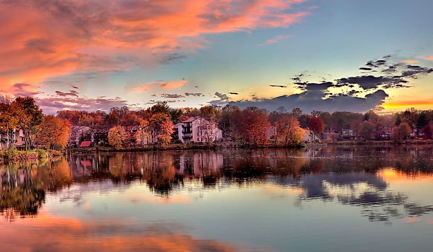 Sunset at Wild Lake, Columbia, Maryland