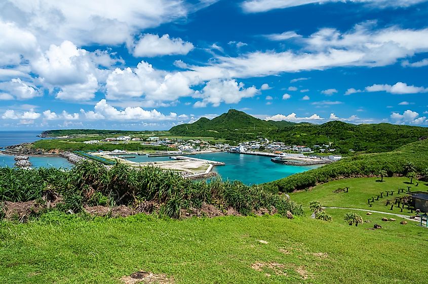 A view of Yonaguni Island, one of the islands of the Ryukyu chain.