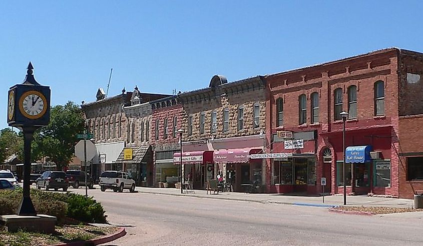 Historic downtown Chadron, Nebraska