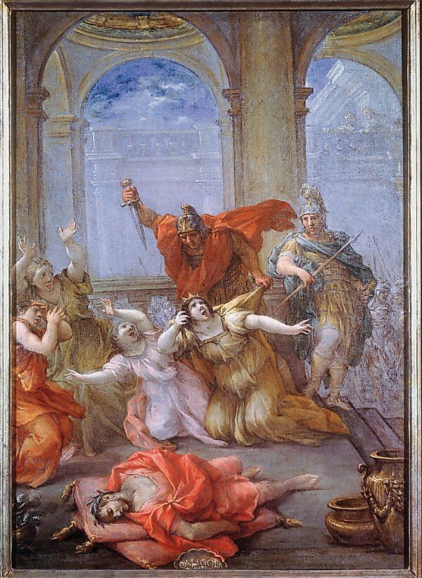 The Assassination of the Emperor Caligula, by Lazzaro Baldi, between 1624 and 1703