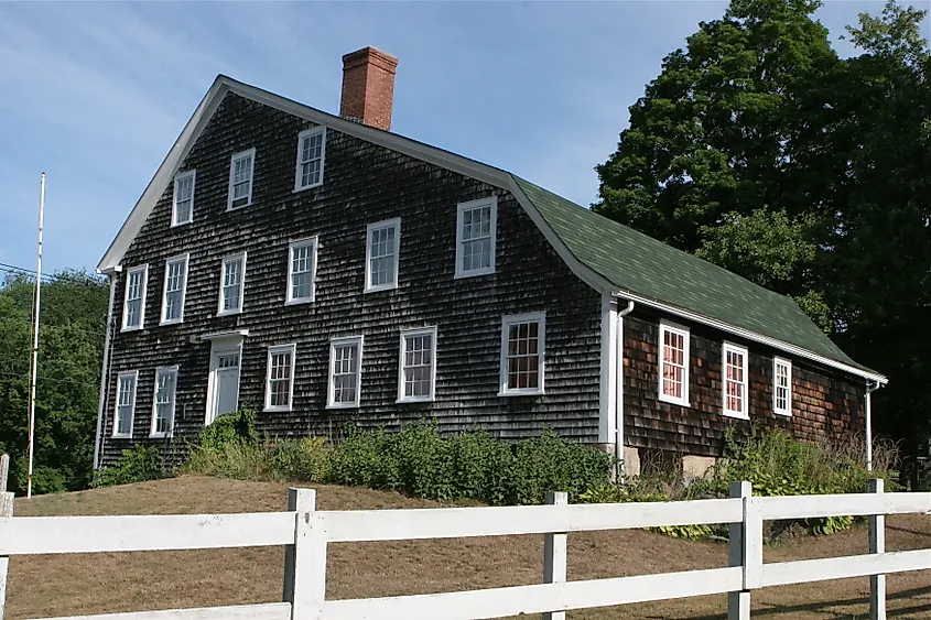 Historic Colonial Paine House in Coventry, Rhode Island