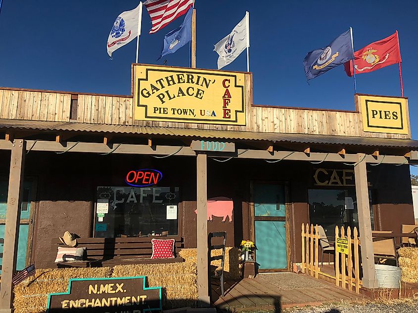 Gatherin’ Place Cafe and Pie Shop in Pie Town, New Mexico, USA.