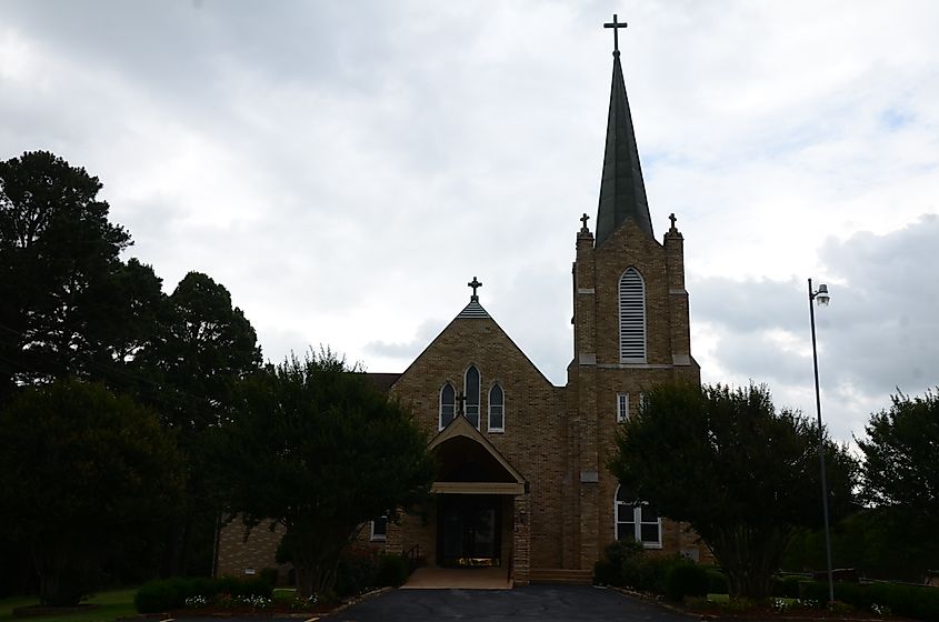 Immaculate Heart of Mary Church in North Little Rock, Arkansas. 