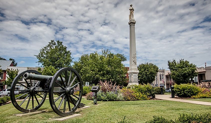 Civil war landmarks in historic Franklin, Tennessee