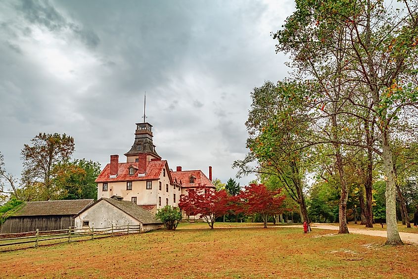 Historic mansion in Batsto, New Jersey