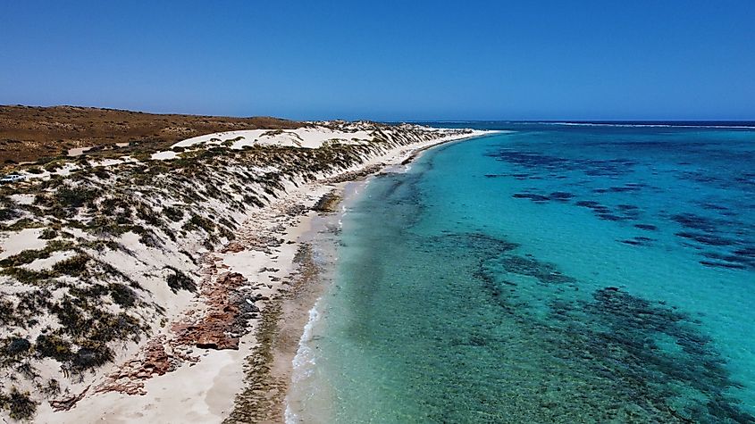 The coastline of Coral Bay, Western Australia