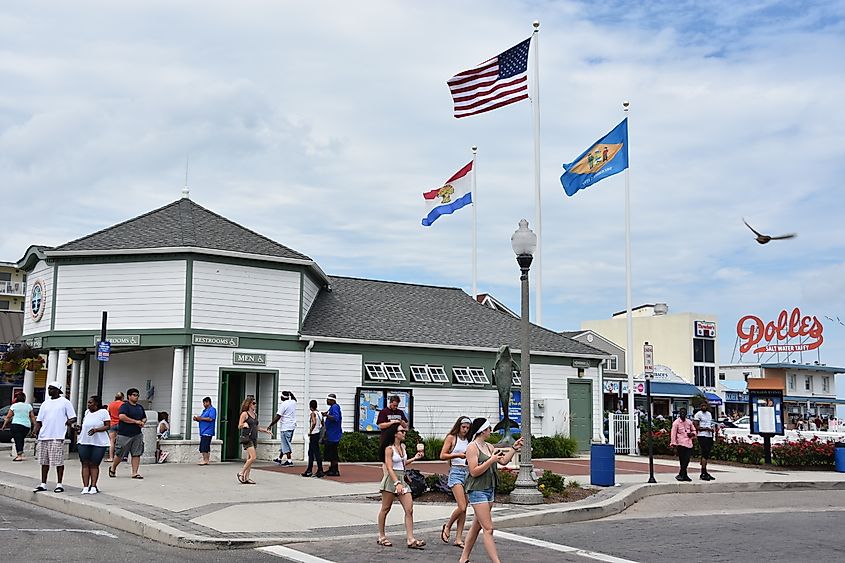 Boardwalk at Rehoboth Beach in Delaware