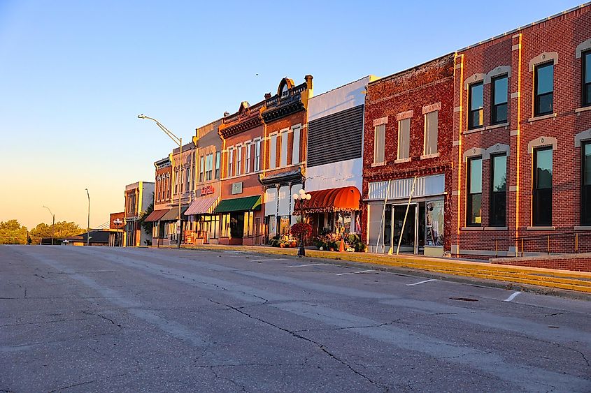 Downtown in Pawnee City, Nebraska.Courtesy of Ryan Swihart