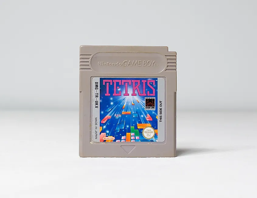 nintendo gameboy original tetris video games cartridge. Editorial credit: seeshooteatrepeat / Shutterstock.com