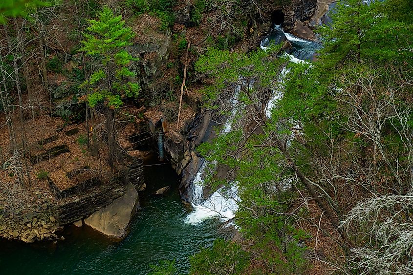 Spectacular nature around Tallulah Falls, Georgia.
