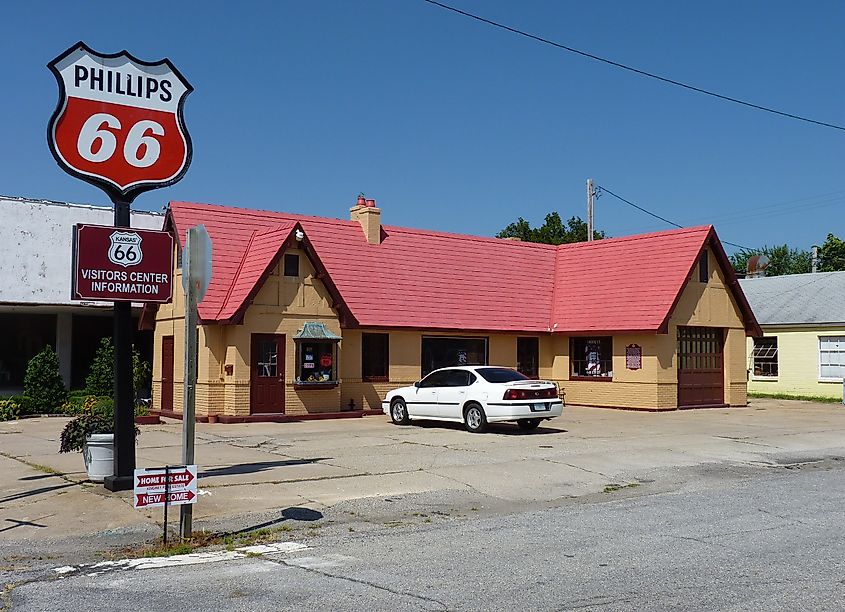 Route 66 Welcome Center at Baxter Springs, Kansas.