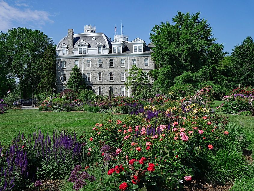 Beautiful view of Swarthmore College's campus in Pennsylvania