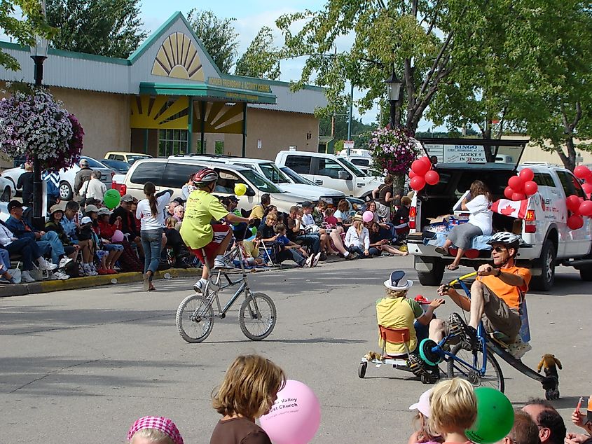 Festival Parade in Apple and Corn Festival Morden, Manitoba, Canada