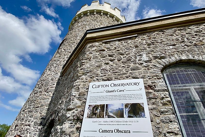 Clifton Observatory Bristol Image credit Bryan Dearsley