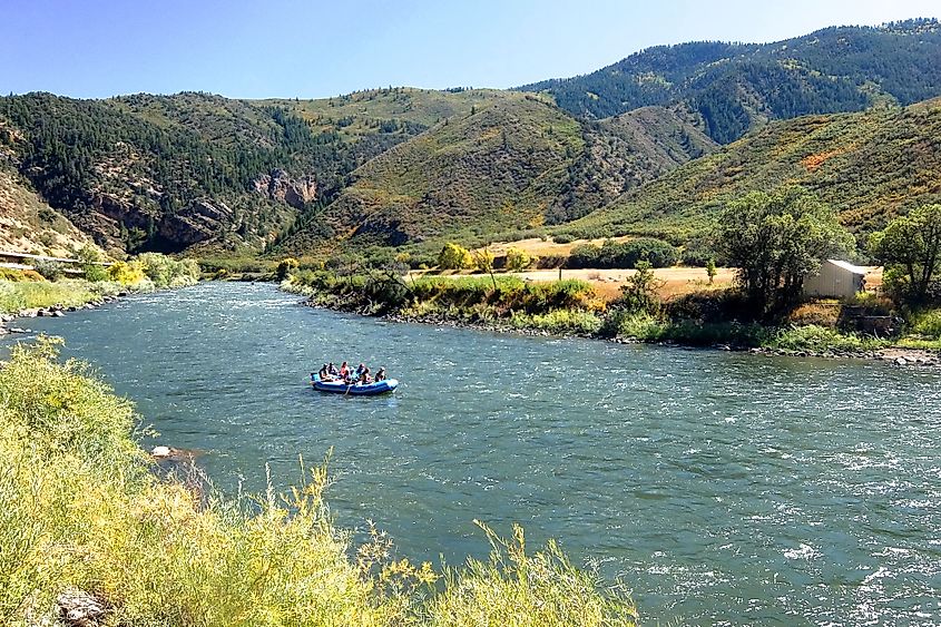 River rafting in Glenwood Canyon, Colorado