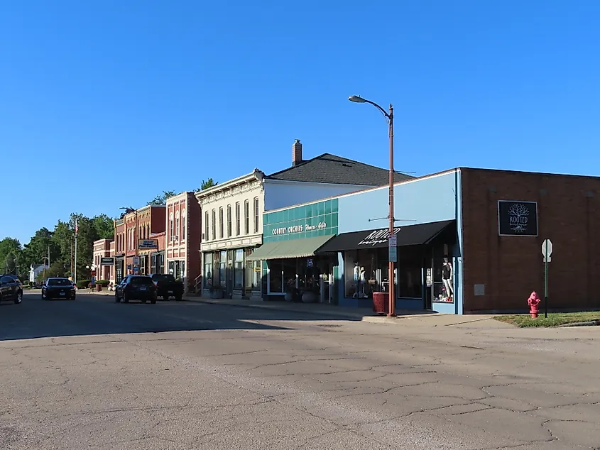 Street view in Fulton, Illinois