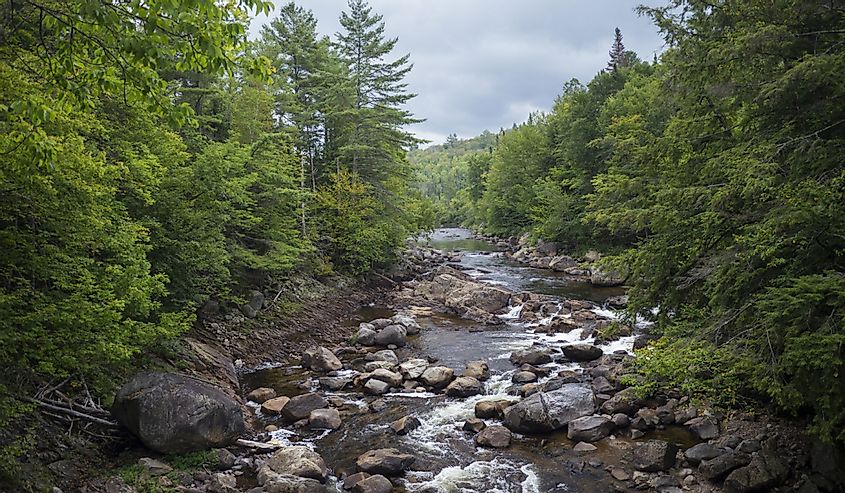 East branch of the Sacandaga River in Griffin Gorge, Adirondack Park, New York