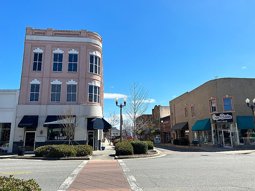 Street scene from downtown Vadalia, the sweet onion capital of the United States.