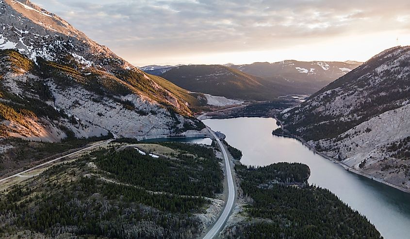 Sunset in the Crowsnest Pass. 