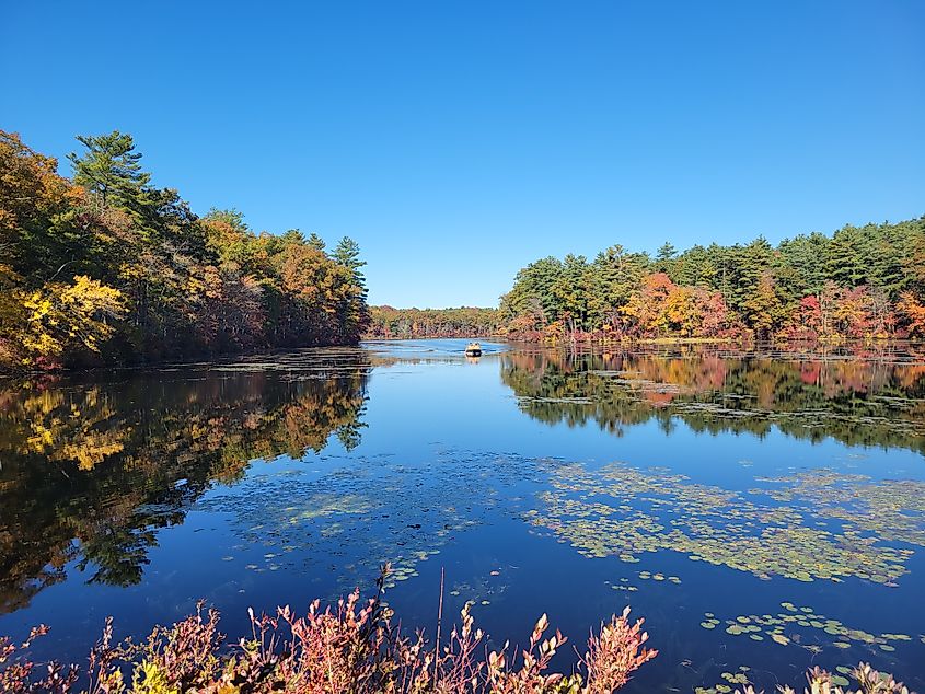 The Quaddick Reservoir in Thompson, Connecticut. By John Phelan - Own work, CC BY 4.0, Wikimedia Commons
