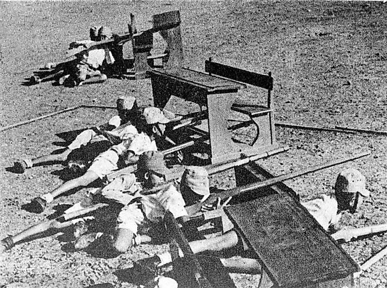 Young Indonesian boys being trained by the Imperial Japanese Army