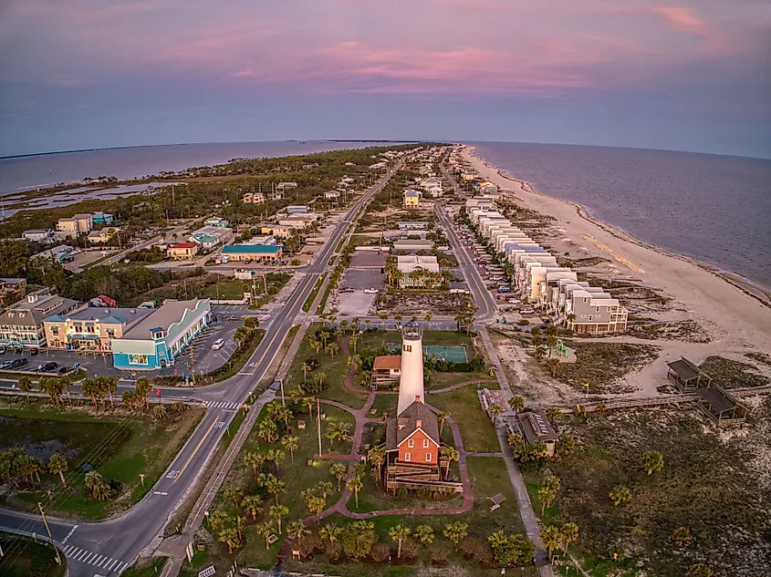 Overlooking St. George Island, Florida.