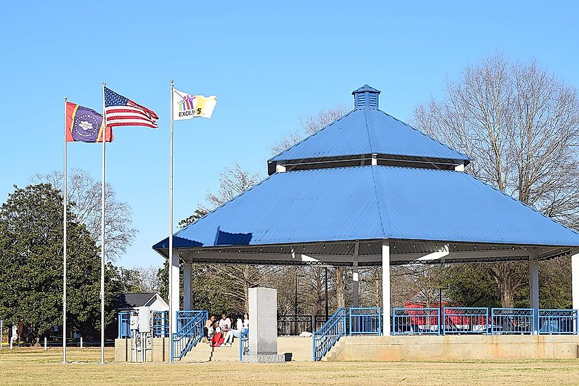 Willie Hinton Park pavillion in the City of Petal, Mississippi