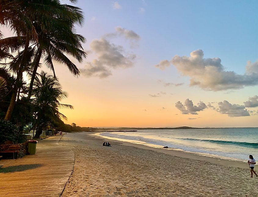 Noosa Beach in Noosa Heads, Queensland.