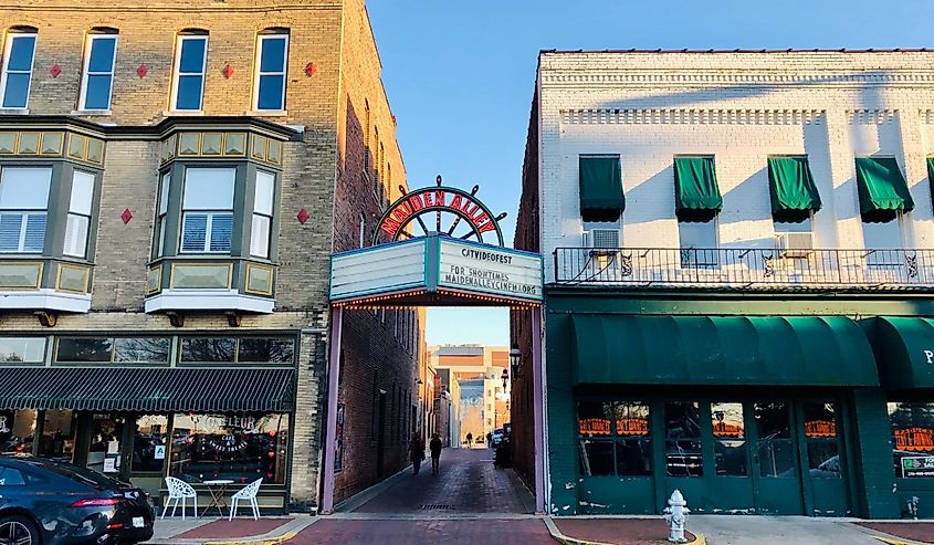 Maiden Alley in the downtown arts district in Paducah.