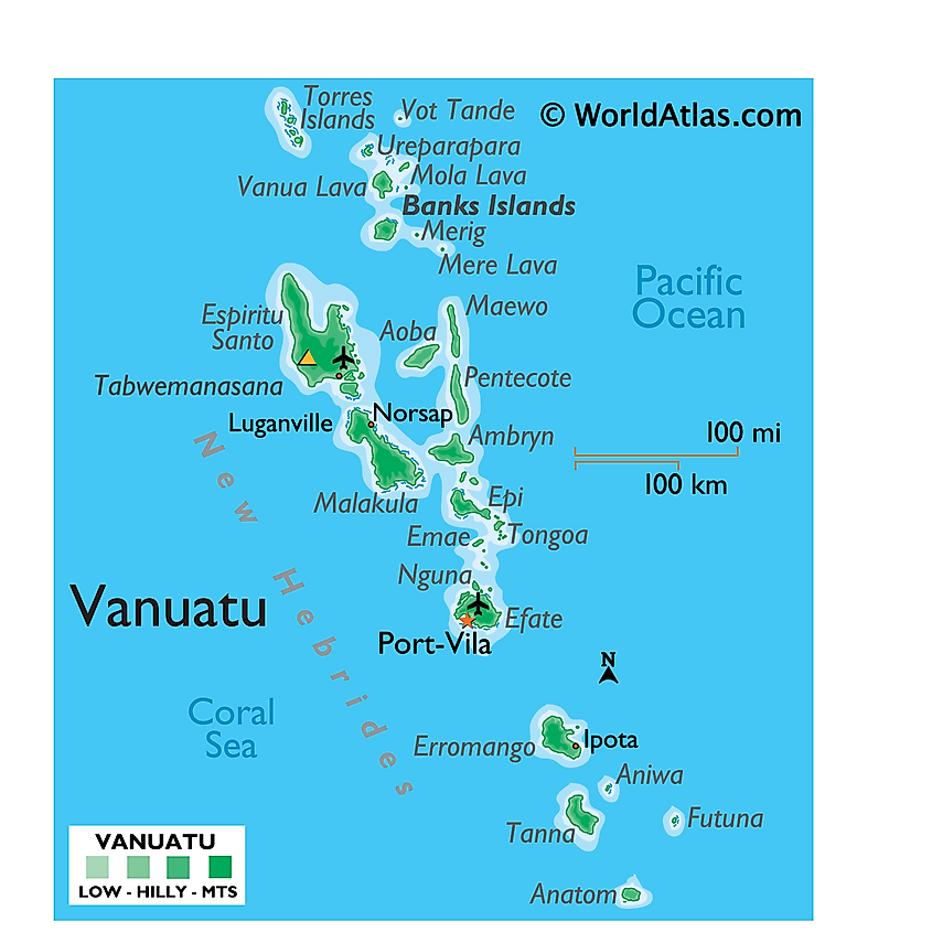 Vanuatu map