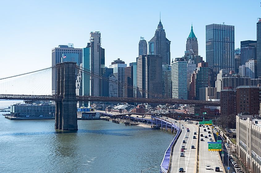 FDR Drive at the Brooklyn Bridge.