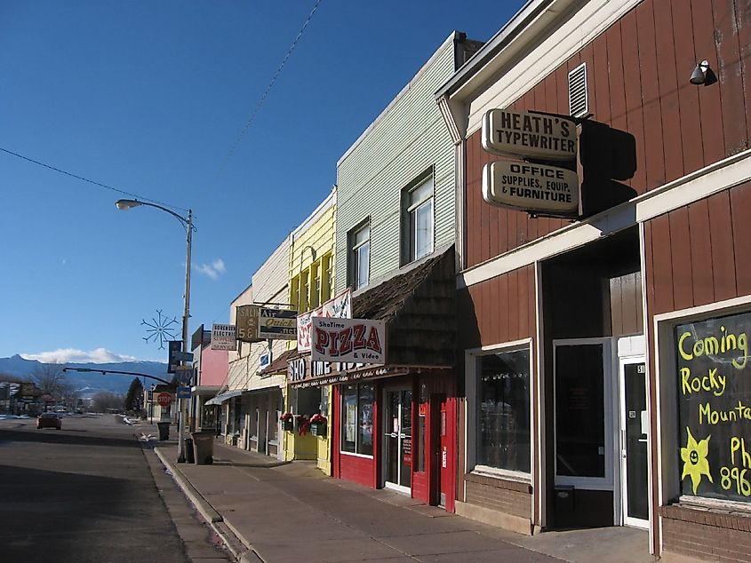 Street view in Salina, Utah
