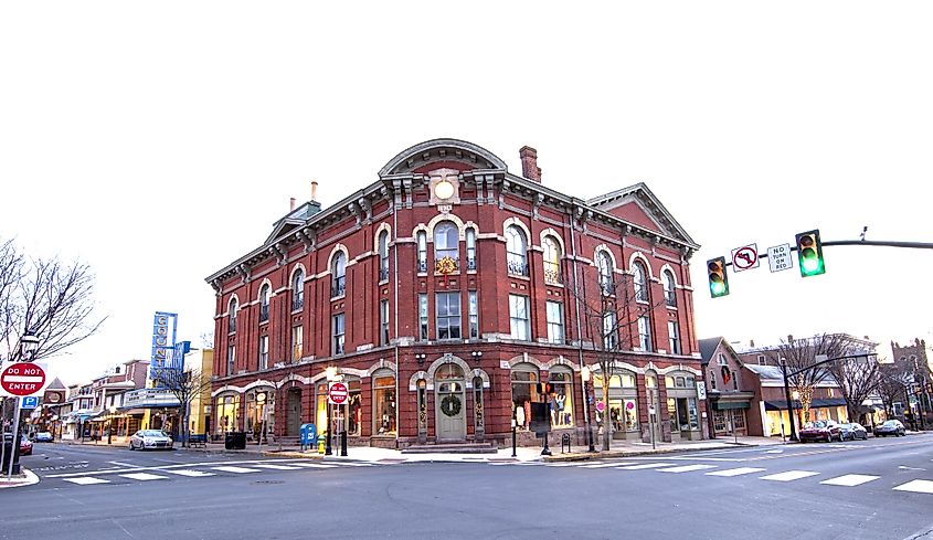 Downtown Doylestown, Pennsylvania. Image credit Fernando Garcia Esteban via Shutterstock