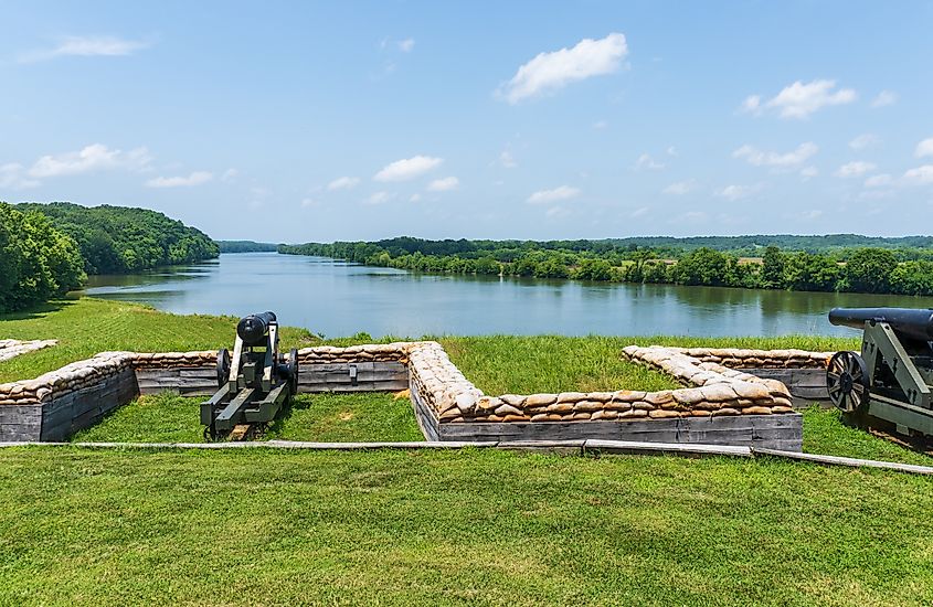 Fort Donelson National Battlefield American Civl War Site in Dover, Tennessee.